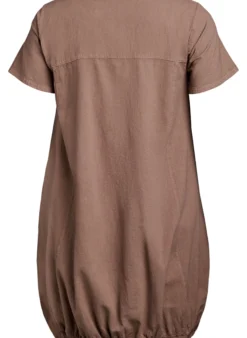 Baumwollkleid mit kurzen Ärmeln