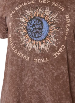Baumwoll-T-Shirt mit Frontprint