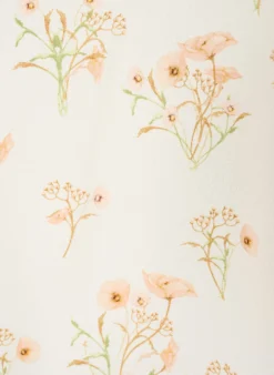 Bedrucktes Oberteil mit V-Ausschnitt