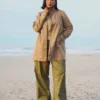 Übergangsjacke mit Taschen und hohem Kragen