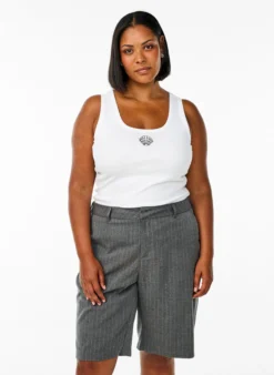 Bermuda-Shorts mit Nadelstreifen und lockerer Passform