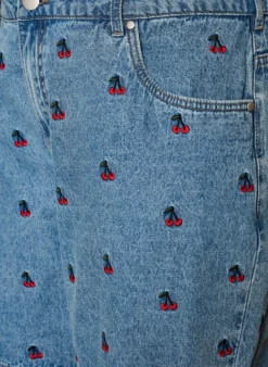 Bestickte Denimshorts