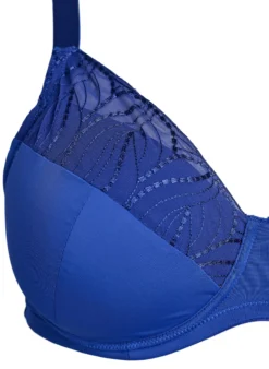 BH mit gepolsterten Cups und besticktem Mesh