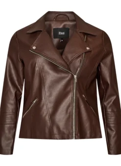 Bikerjacke aus Kunstleder