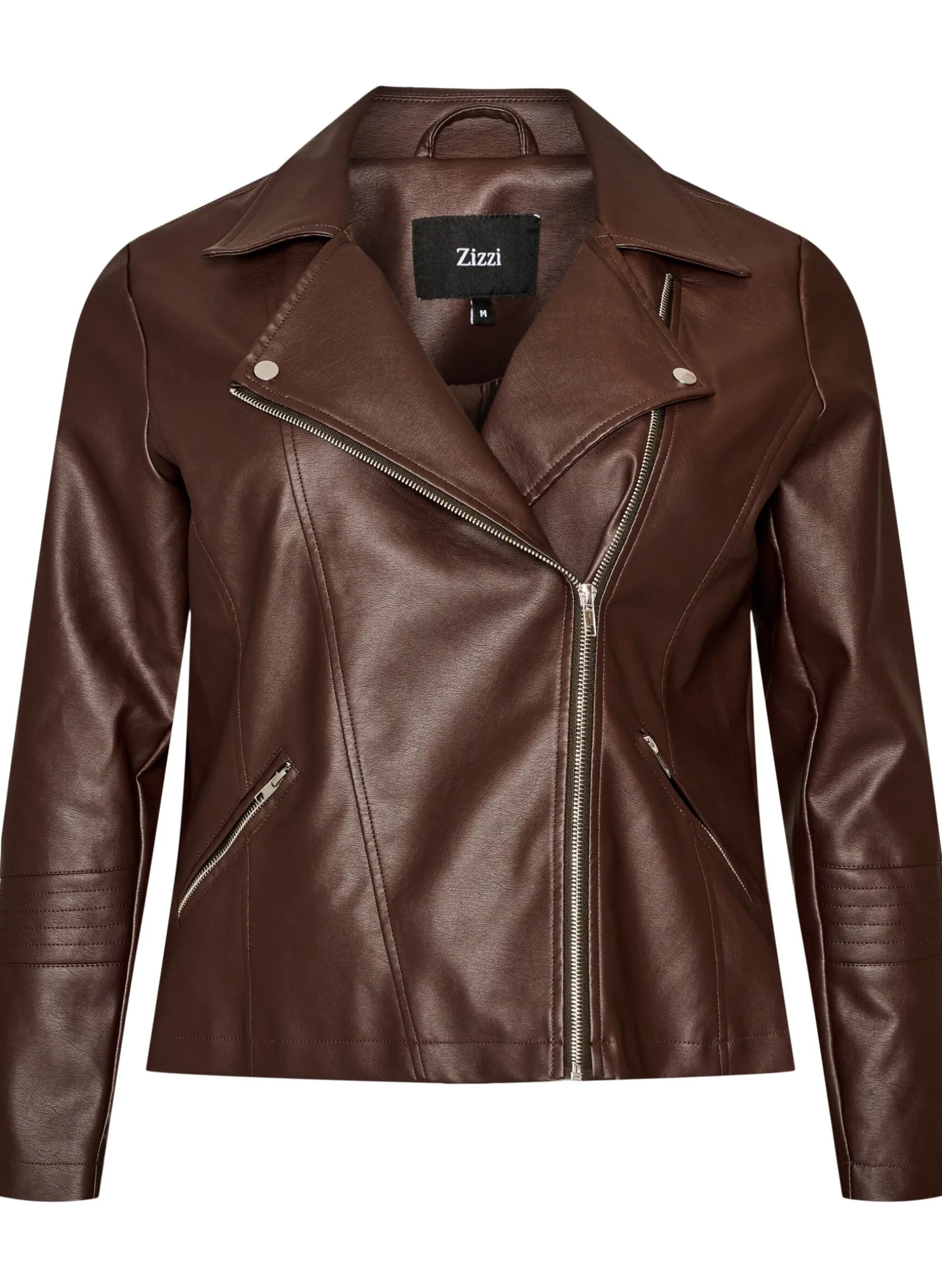 Bikerjacke aus Kunstleder