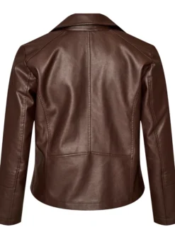 Bikerjacke aus Kunstleder