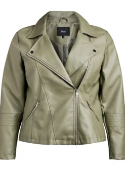 Bikerjacke aus Kunstleder