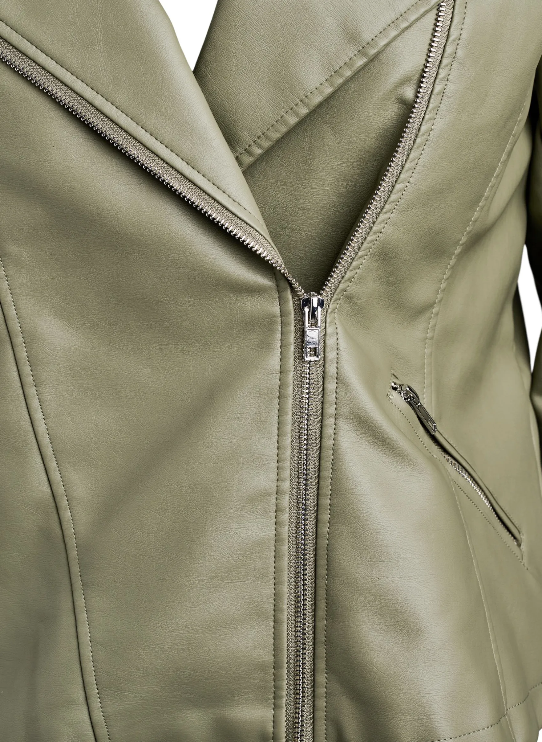 Bikerjacke aus Kunstleder