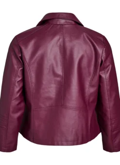 Bikerjacke aus Kunstleder