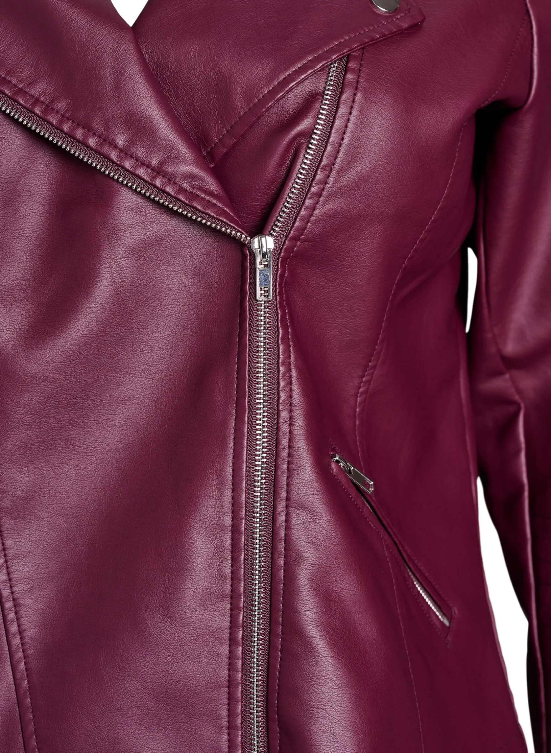 Bikerjacke aus Kunstleder