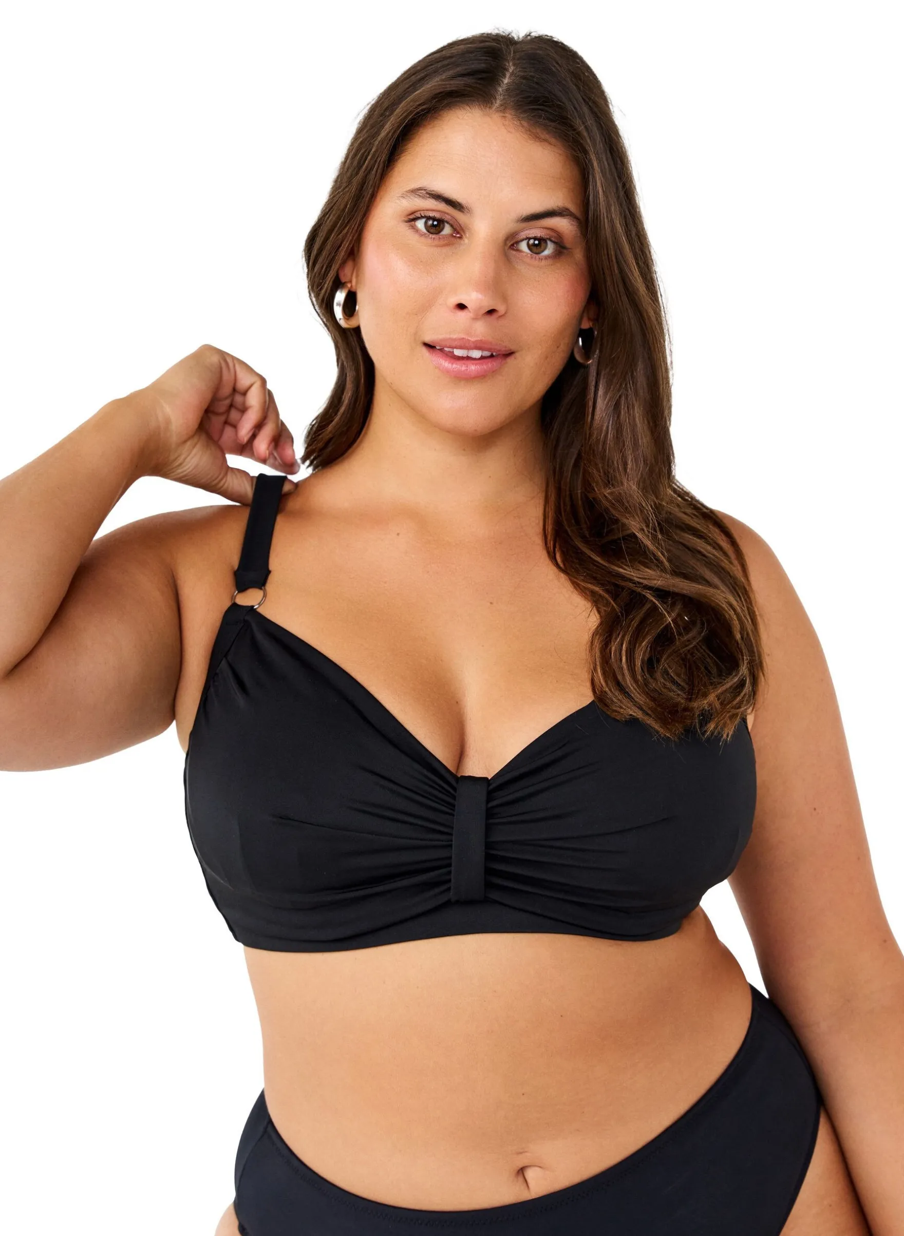 Bikini-BH mit Bügel und Drapierung