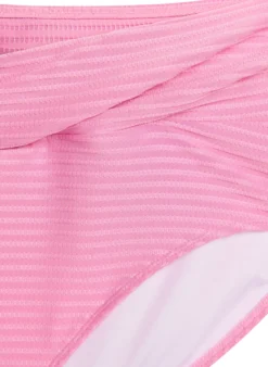 Bikinihose mit hoher Taille und Überkreuz-Details