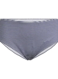 Bikinihose mit Streifenmuster und normaler Taille
