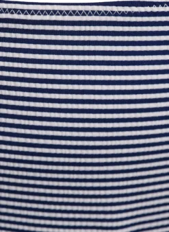 Bikinihose mit Streifenmuster und normaler Taille