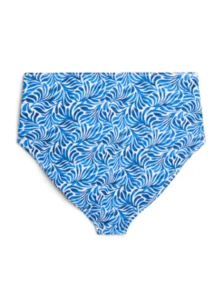 Bikini-Slip mit Print und hoher Taille