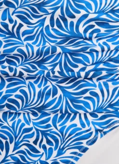 Bikini-Slip mit Print und hoher Taille