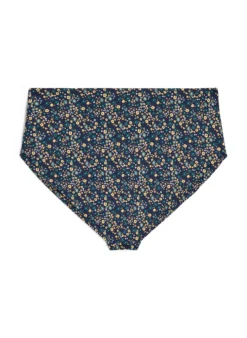 Bikini-Slip mit Print und hoher Taille