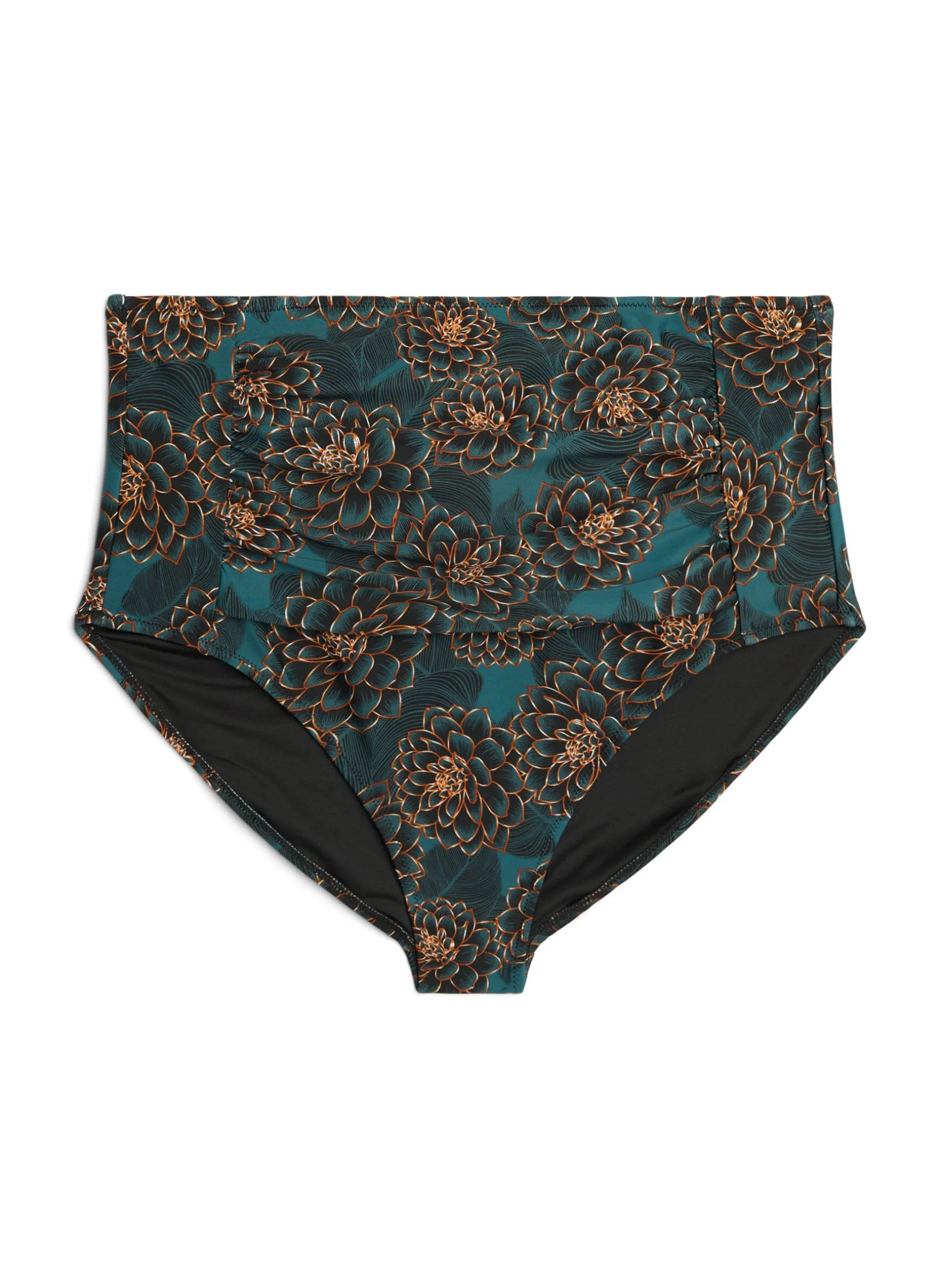 Bikini-Slip mit Print und hoher Taille