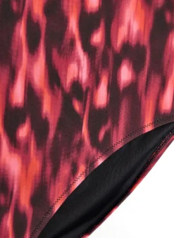 Bikini-Slip mit Print und hoher Taille