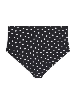 Bikini-Slip mit Print und hoher Taille