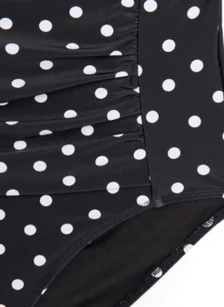 Bikini-Slip mit Print und hoher Taille