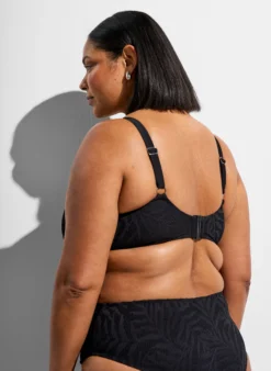 Bikini Top aus strukturiertem Mesh mit herausnehmbaren Einlagen