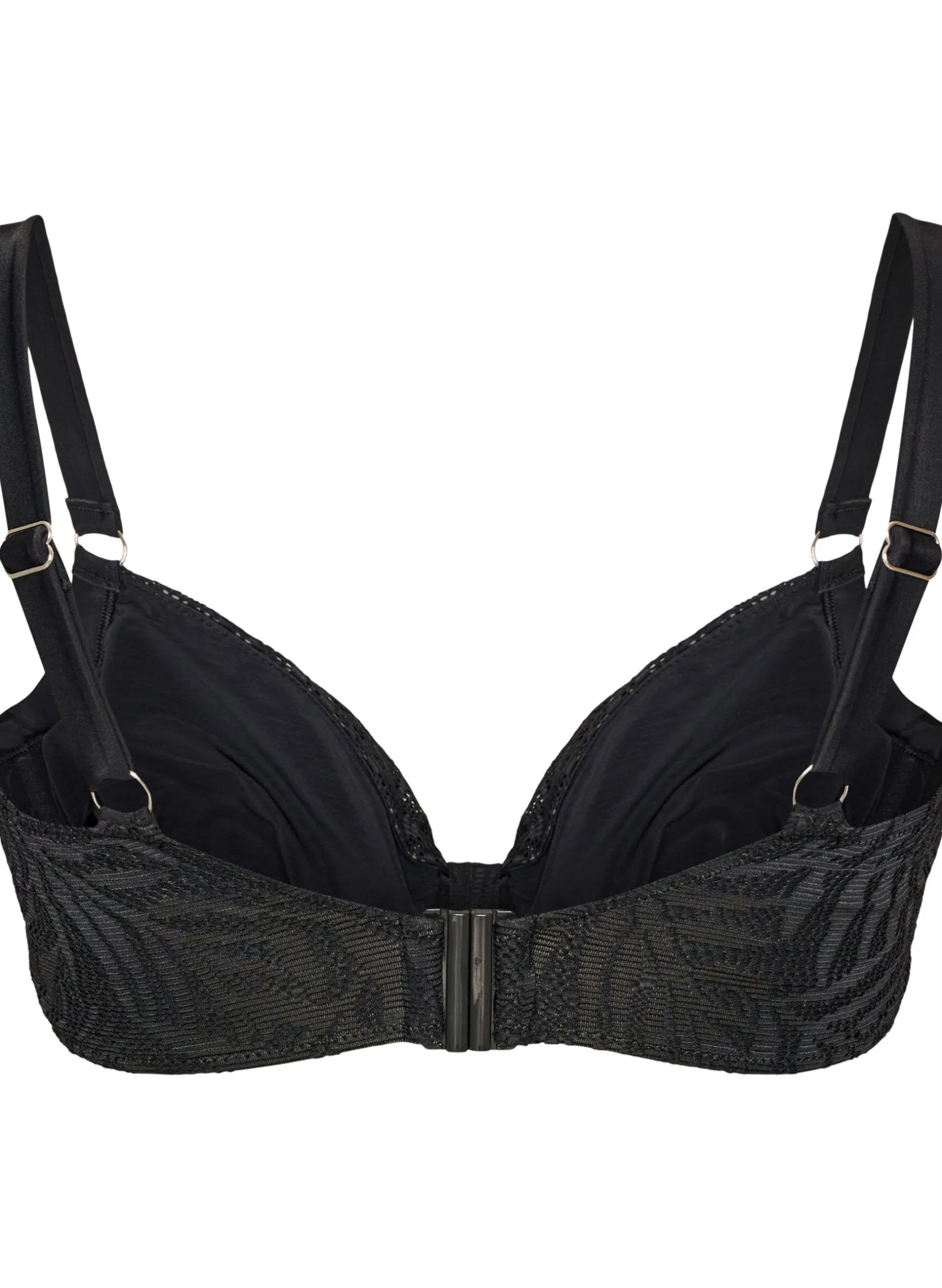 Bikini Top aus strukturiertem Mesh mit herausnehmbaren Einlagen