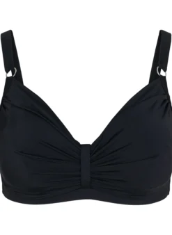 Bikini-Top mit Bügel und Drapierung