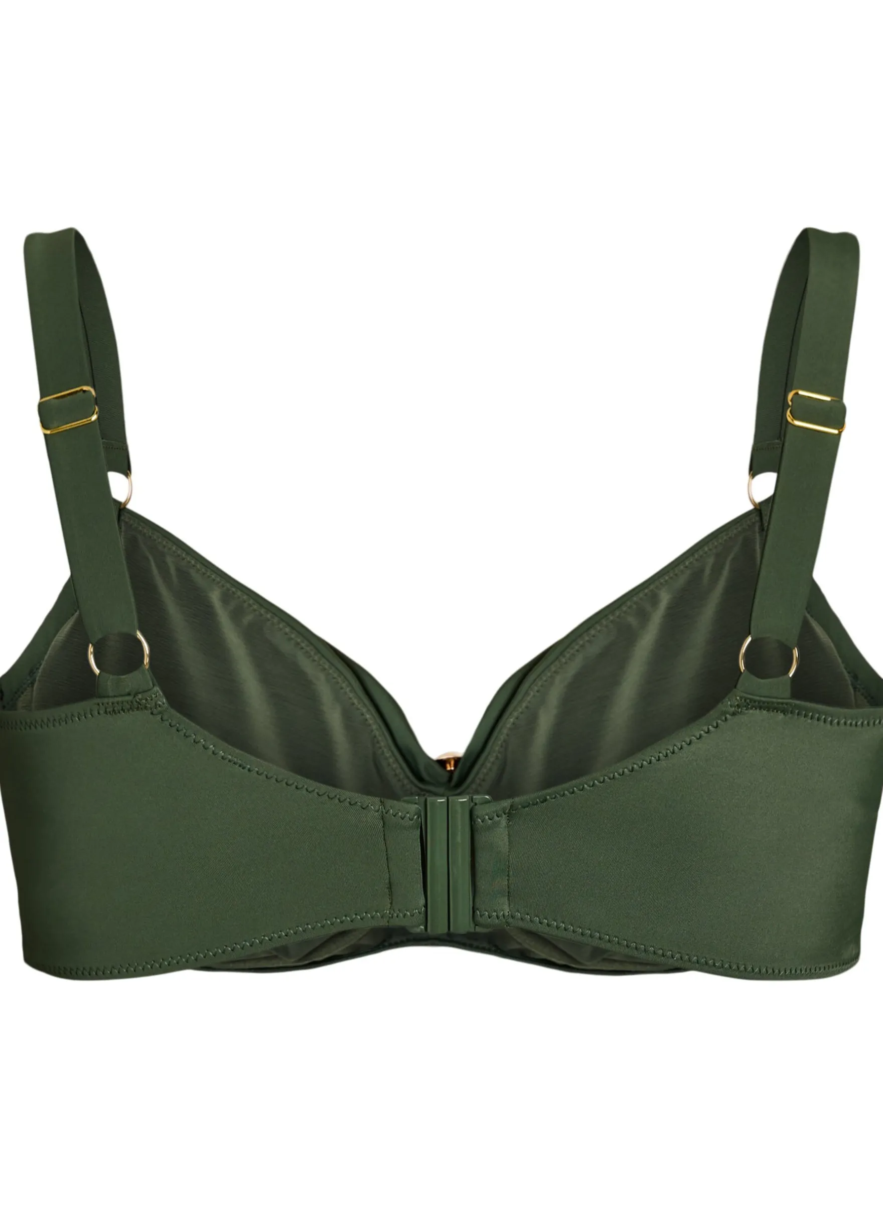 Bikini Top mit Bügel und goldfarbenem Detail