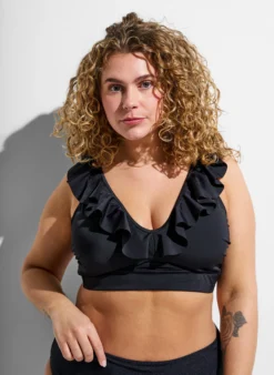 Bikini Top mit Rüschendetails