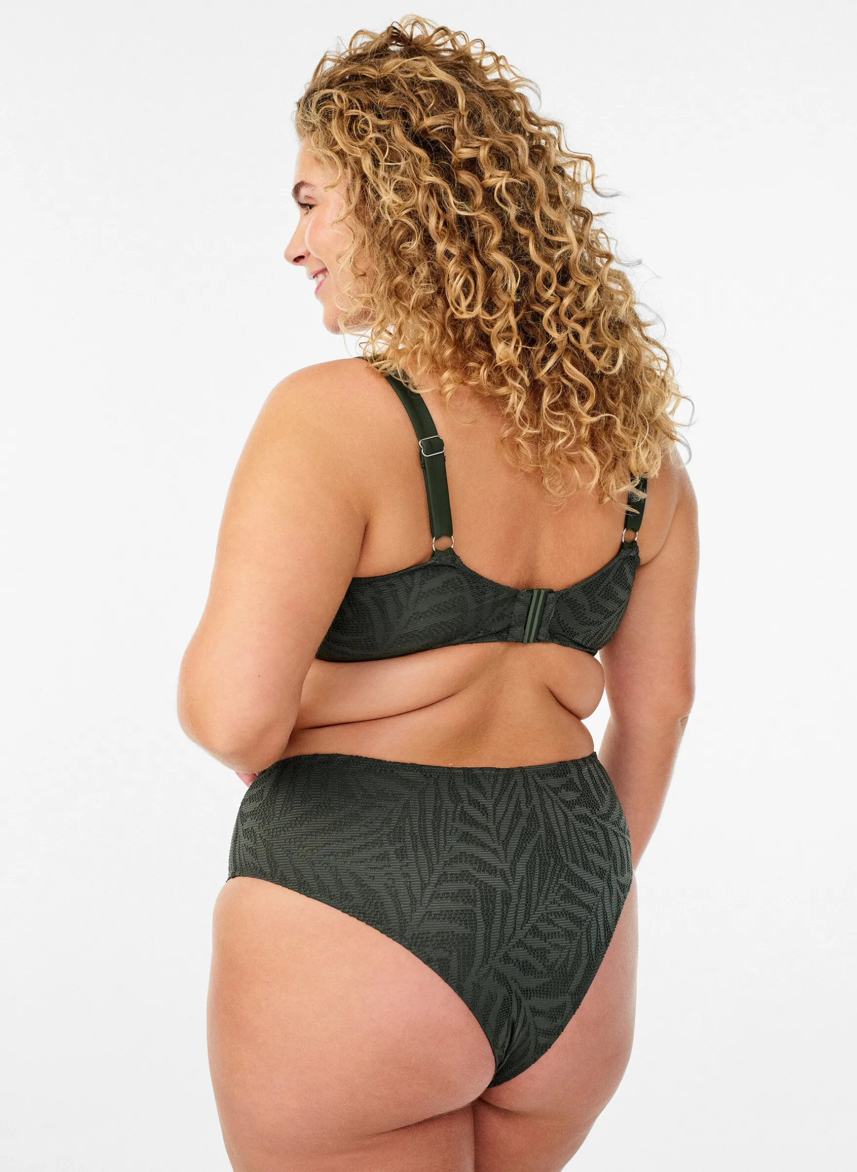 Bikini Top mit strukturiertem Mesh und herausnehmbarer Polsterung