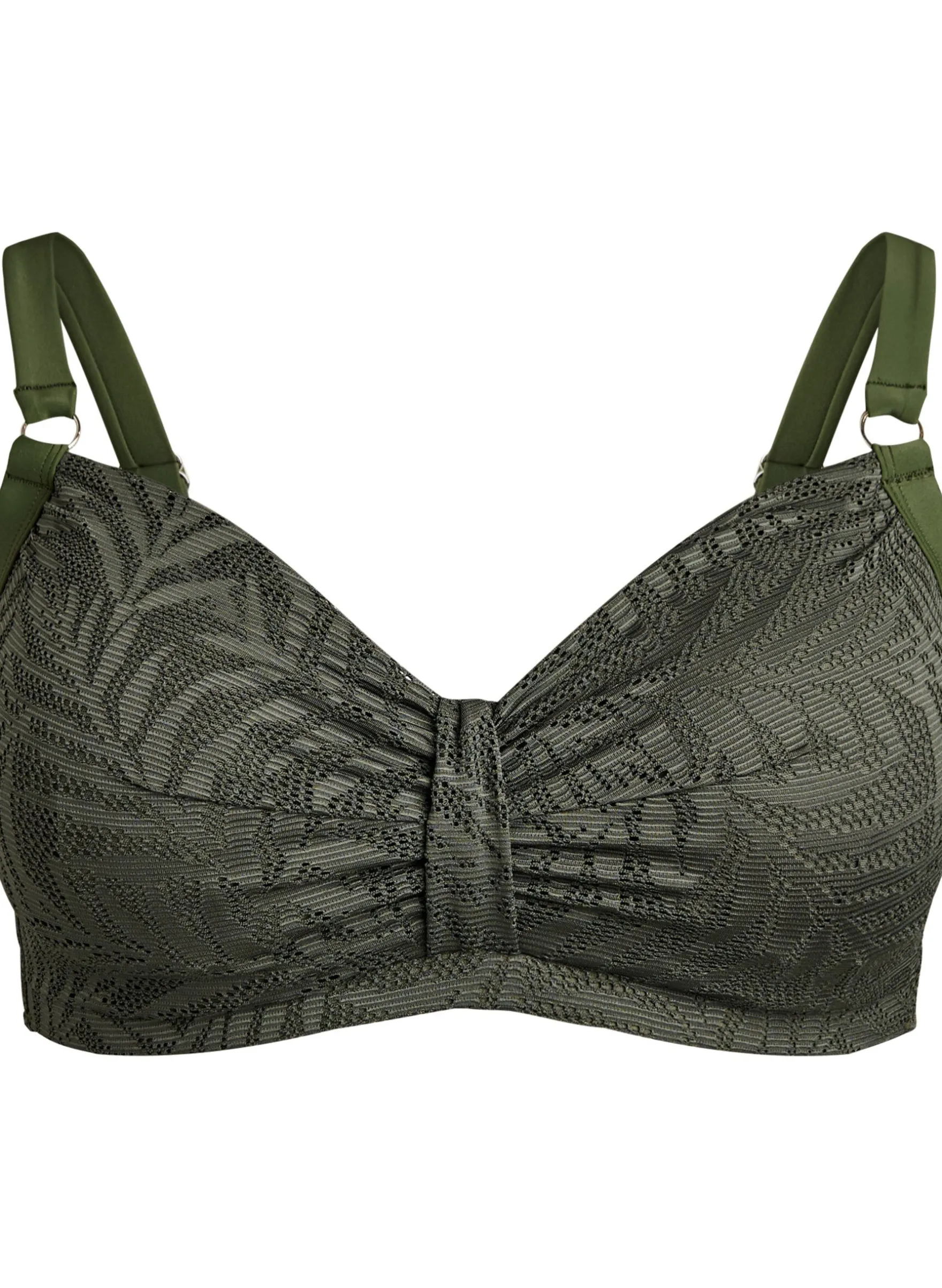 Bikini Top mit strukturiertem Mesh und herausnehmbarer Polsterung