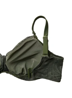 Bikini Top mit strukturiertem Mesh und herausnehmbarer Polsterung