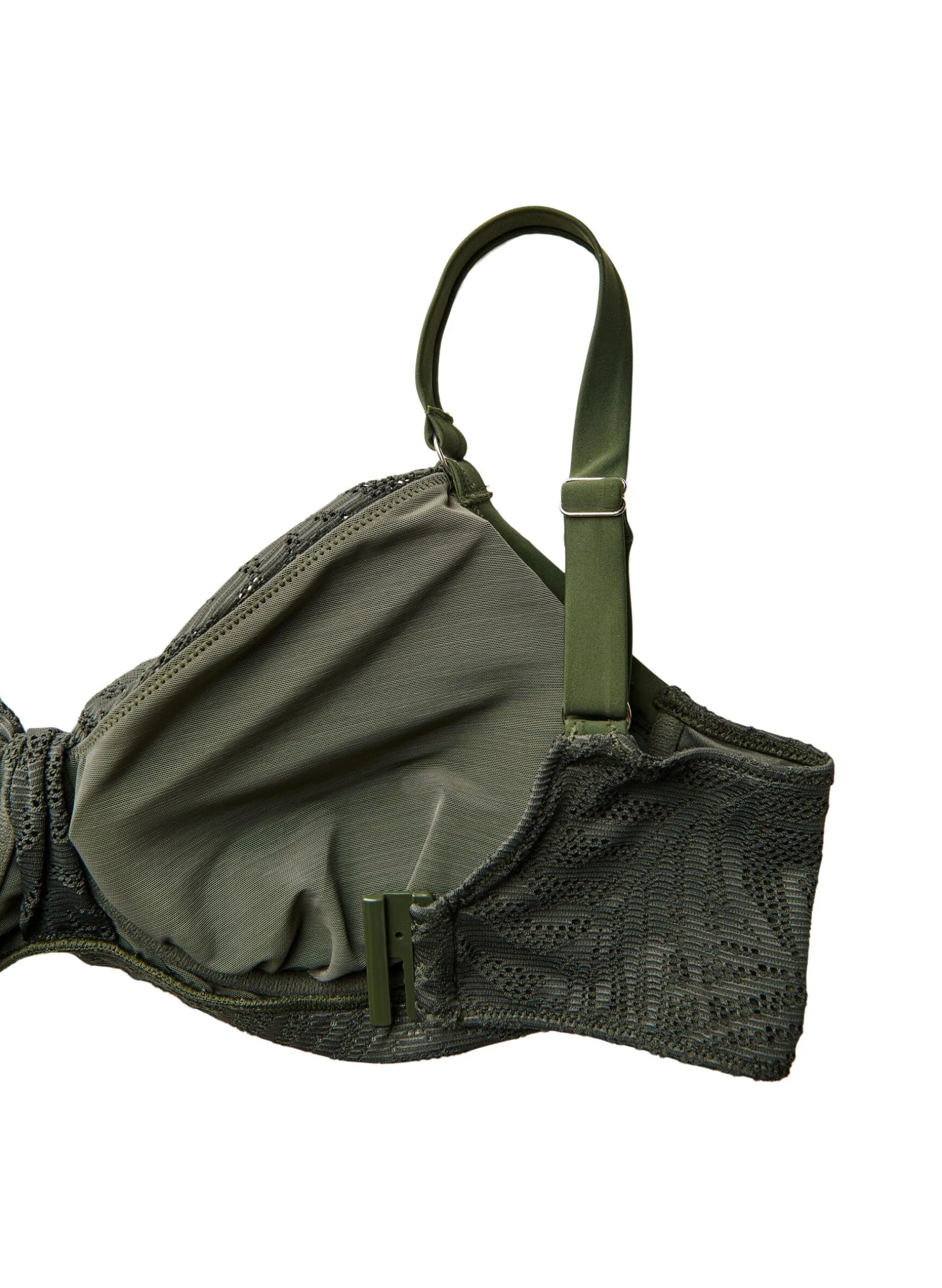 Bikini Top mit strukturiertem Mesh und herausnehmbarer Polsterung