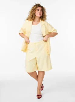 Blazer mit kurzen Ärmeln und Revers
