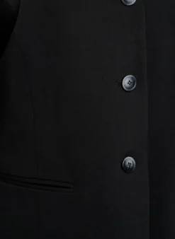 Blazer mit V-Ausschnitt und Knopfverschluss
