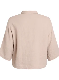 Bluse aus Baumwoll-Musselin mit gestickten Details