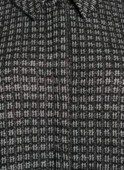 Bluse aus Bouclé mit kurzen Ärmeln