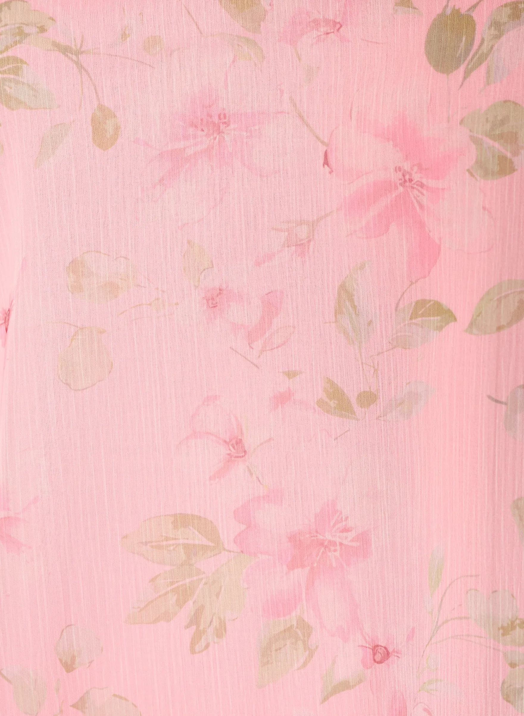 Bluse aus Chiffon mit geblümtem Print und langen Ärmeln