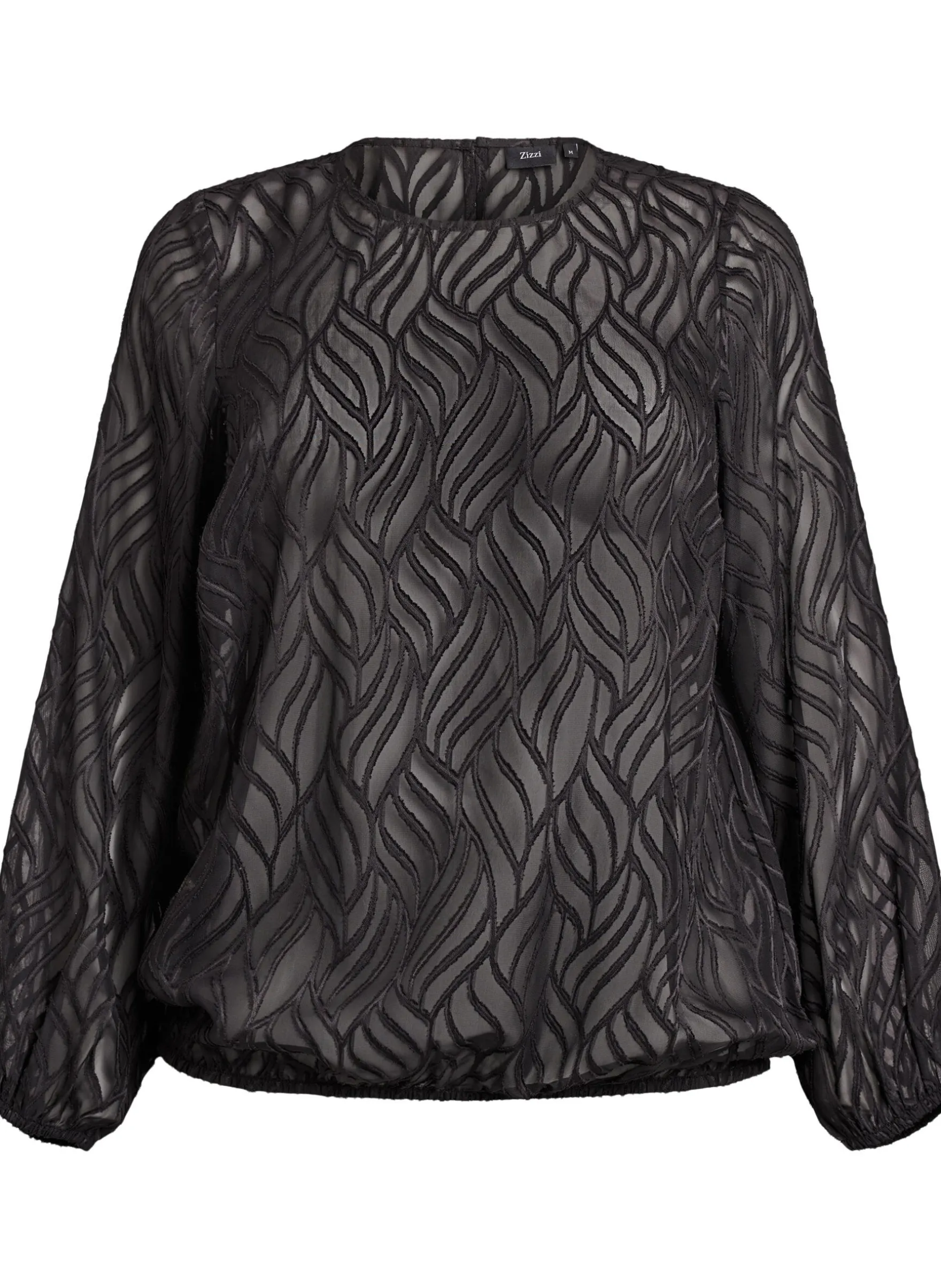 Bluse aus Chiffon mit Strukturmuster