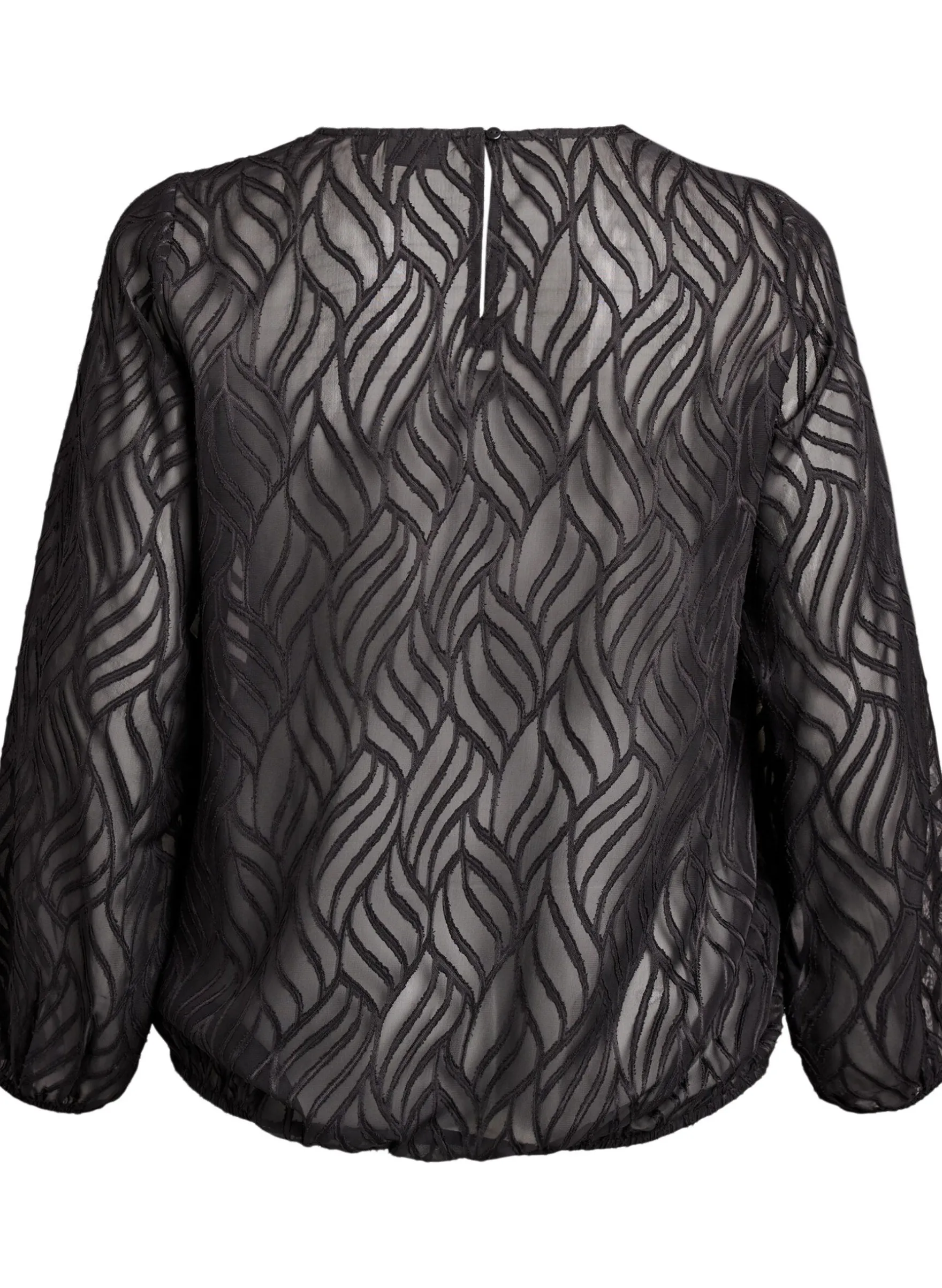 Bluse aus Chiffon mit Strukturmuster