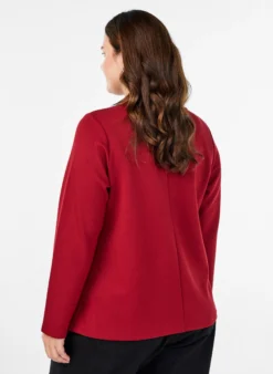 Bluse aus Jersey mit Rundhalsausschnitt