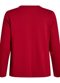 Bluse aus Jersey mit Rundhalsausschnitt