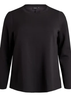 Bluse aus Jersey mit Rundhalsausschnitt