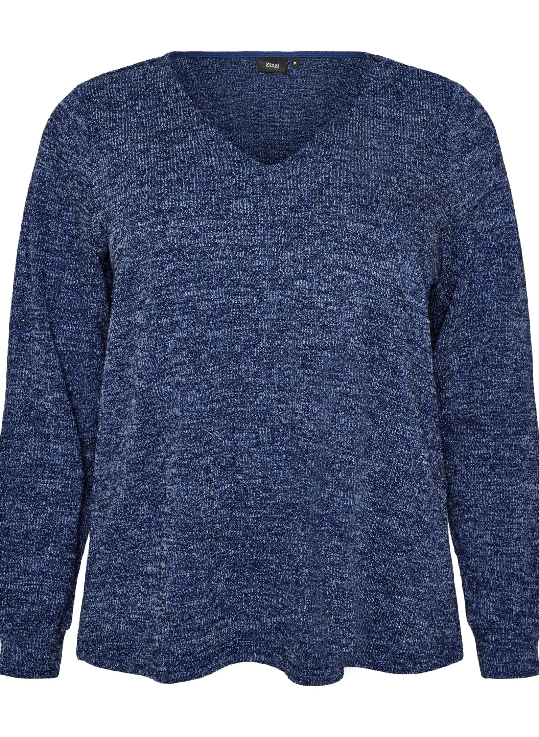 Bluse aus Jersey mit V-Ausschnitt und langen Ärmeln