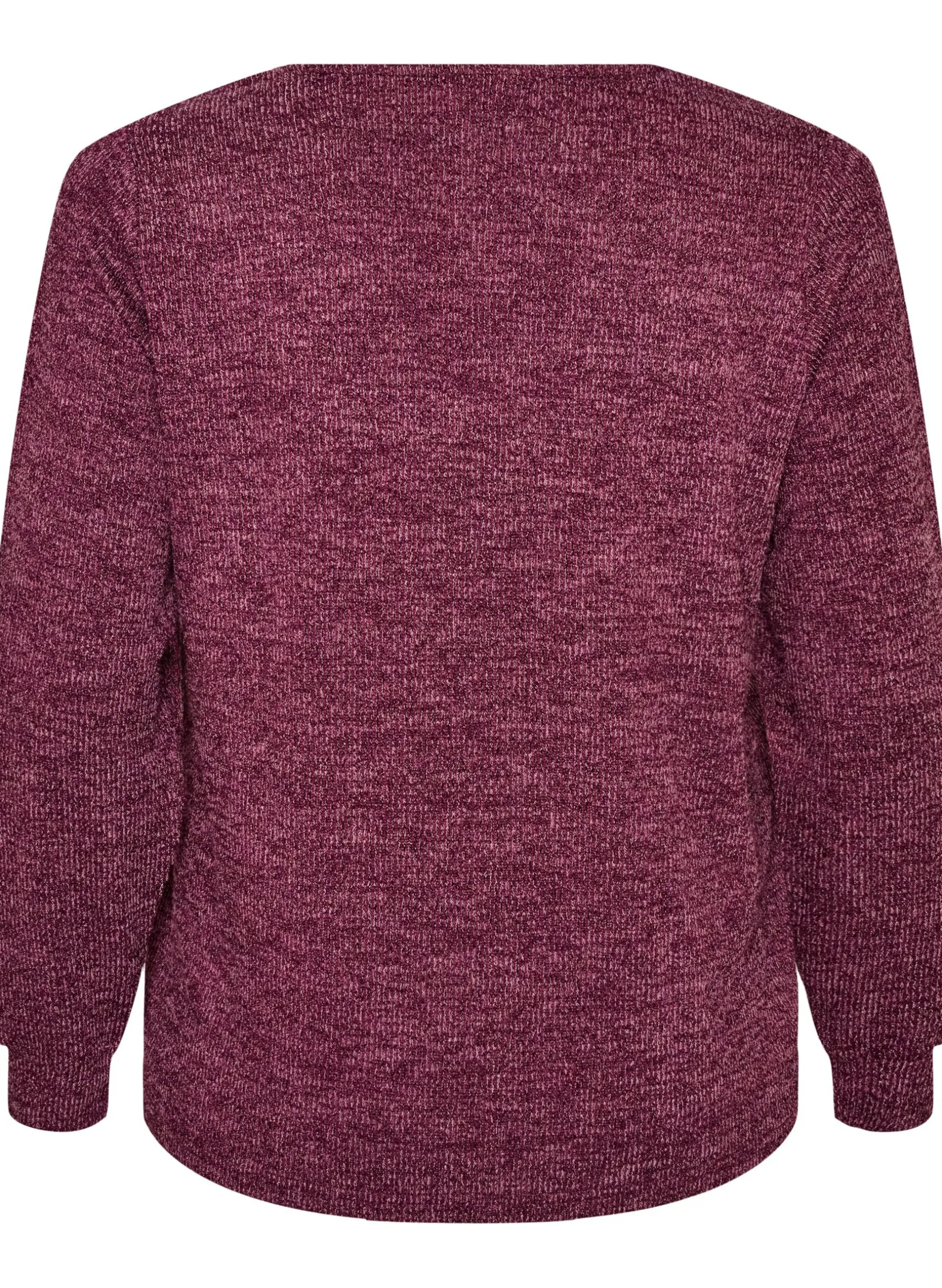 Bluse aus Jersey mit V-Ausschnitt und langen Ärmeln