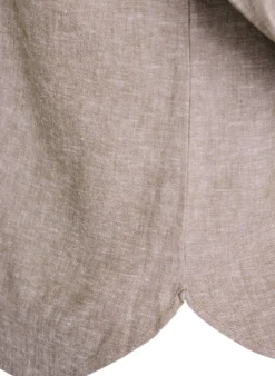 Bluse aus Leinen und Viskose mit 3/4-Ärmeln