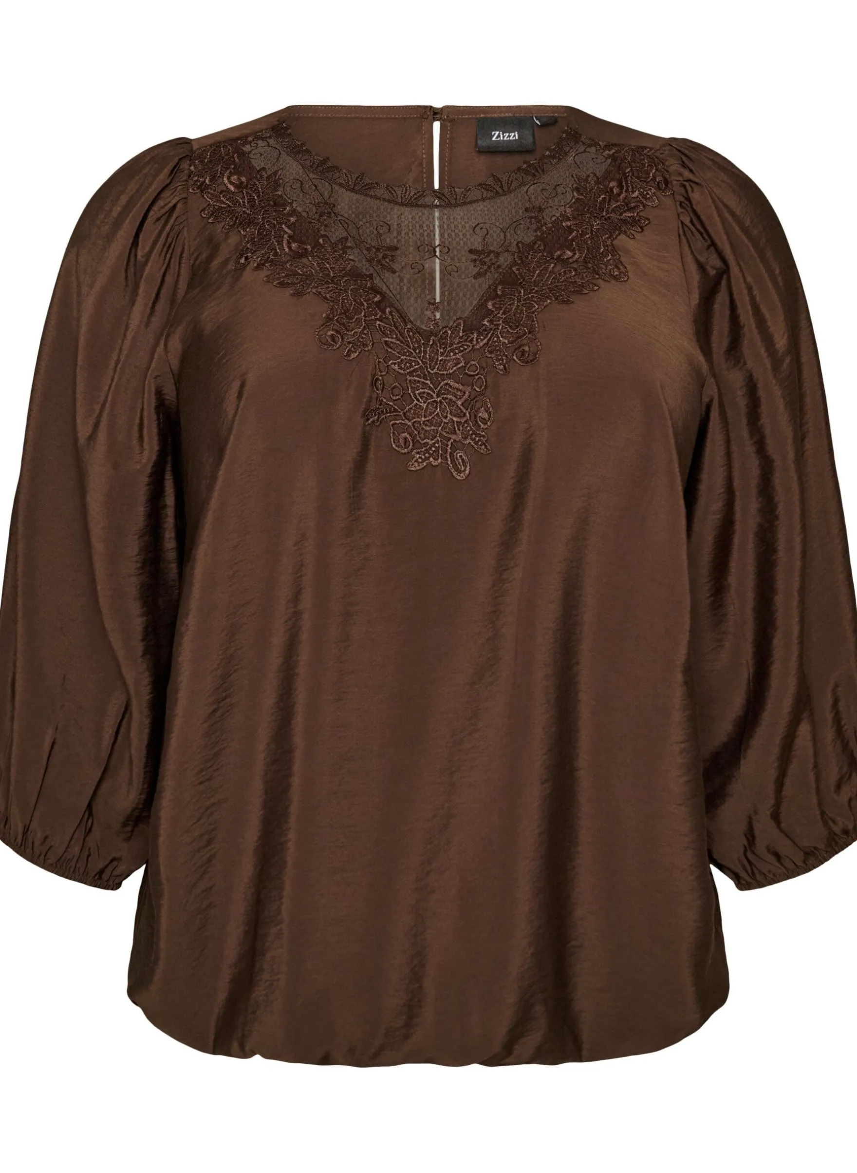 Bluse aus Spitze mit 3/4-Ärmeln