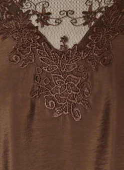 Bluse aus Spitze mit 3/4-Ärmeln