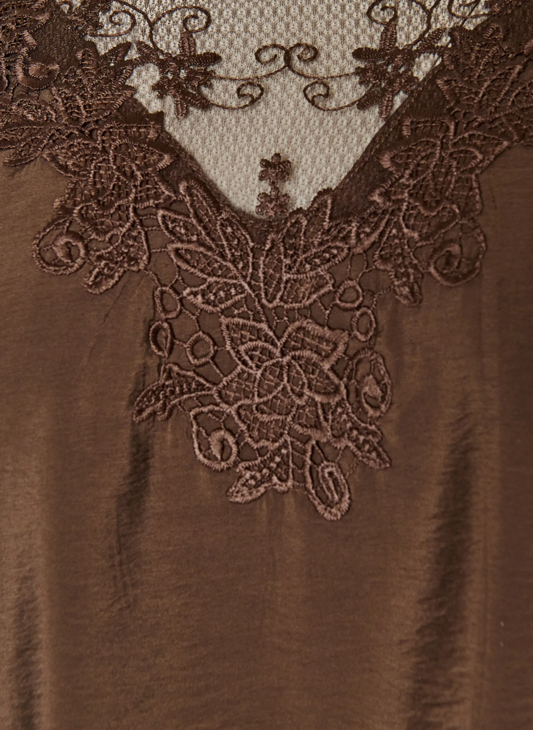 Bluse aus Spitze mit 3/4-Ärmeln